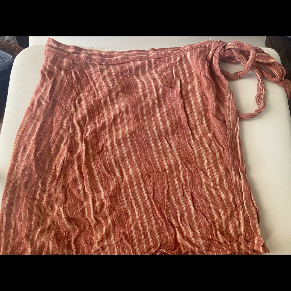 stripped super cute wrap skirt